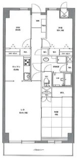 三越ゼームス坂マンション【4階】の間取り