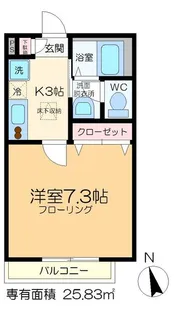 メゾン ラフィーネ【1階】の間取り