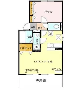 プランドール新和 B【1階】の間取り