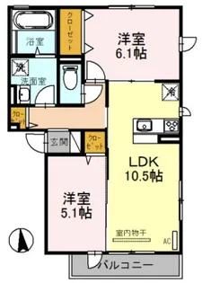 大阪府大阪市平野区喜連5【アパート】の間取り
