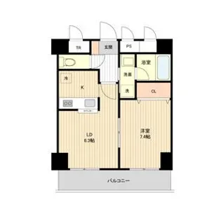 アーバンフラッツ豊平4条【5階】の間取り