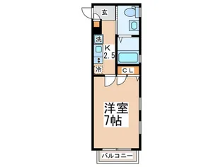 アン・クレ-ル【2階】の間取り