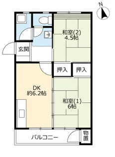 UR有野【4階】の間取り