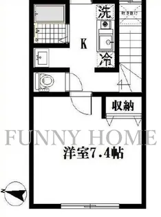 東京都目黒区上目黒2【アパート】の間取り