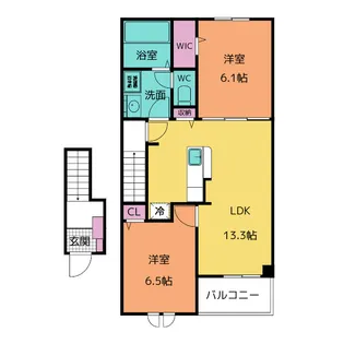 ルクス【2階】の間取り