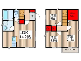 東京都足立区舎人2【一戸建】の間取り