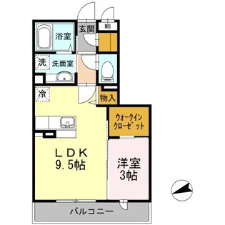 ディアコート【2階】の間取り