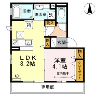 Avenue城山【1階】の間取り