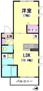 SYクレール大井町【2階】の間取り