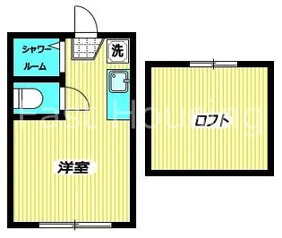 東京都中野区弥生町3【アパート】の間取り