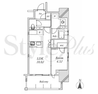 オープンレジデンシア栄伏見THECOURT【10階】の間取り
