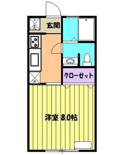 コーポ下仁木III【1階】の間取り