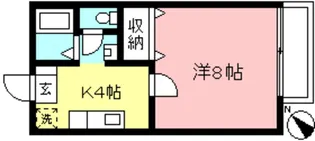 ベルコーポA棟【2階】の間取り