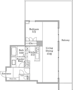 ザ・パークレックス南麻布【6階】の間取り