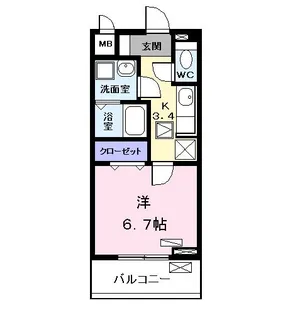 コンフォート・テラス【1階】の間取り