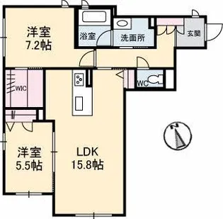 グランベレオ【1階】の間取り