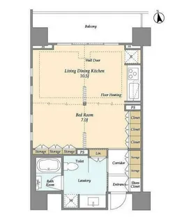 Mトリアノン【7階】の間取り