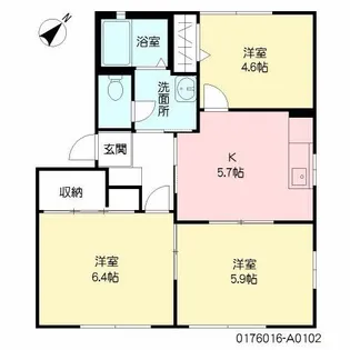 インペリアル・ロジュマン A棟【1階】の間取り