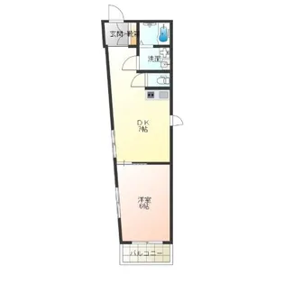 ビブレ天下茶屋【3階】の間取り