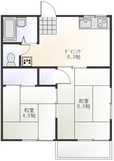キャッスルインパーク【2階】の間取り