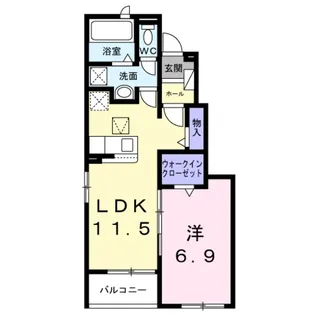 アンフィニ【1階】の間取り