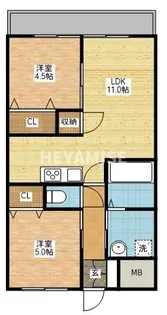 マルヨシコート長与【2階】の間取り