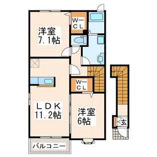 ウイング・コート(上南部)【2階】の間取り