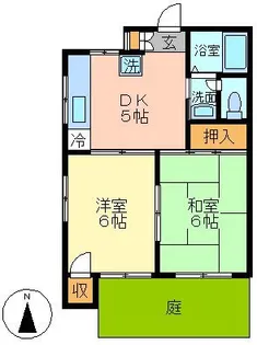 サンヒルズ世田谷【1階】の間取り
