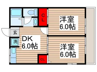 ハイム高砂II【1階】の間取り