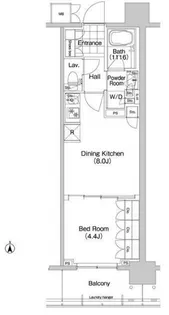 コンフォリア秋葉原EAST【2階】の間取り