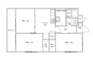 エメラルドマンション【3階】の間取り