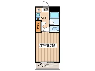 エステージ西調布B【4階】の間取り