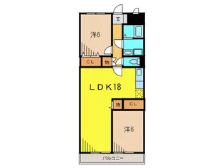 グランドゥ-ル安倉の間取り