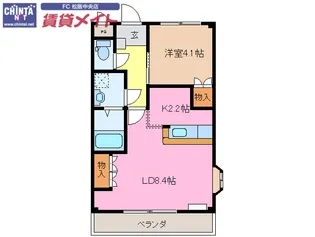 フルスパッセンA【2階】の間取り