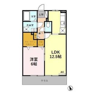 ノーブル千舟【1階】の間取り
