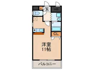 シャンア-ト深江橋【2階】の間取り