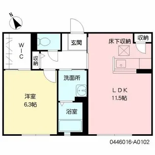 ウエストガーデン【1階】の間取り