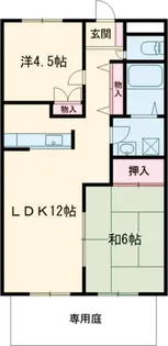 グレースヴィラニシカワ【1階】の間取り