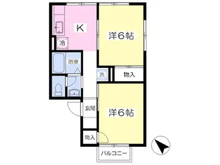 セジュール菅沼I【2階】の間取り