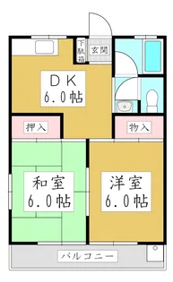 YMハイム 1【2階】の間取り