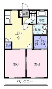 レジデンス善【4階】の間取り