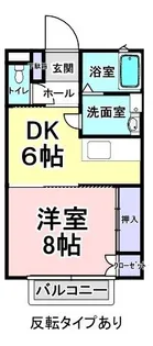 コーポタウン21III WEST【2階】の間取り