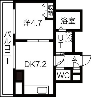ドエル豊平7条【2階】の間取り