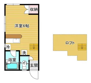 ミントグリーンハイム【1階】の間取り