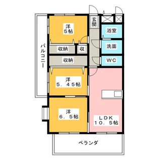 チェレステSUZUKA【2階】の間取り