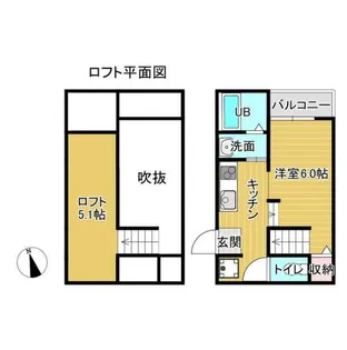 プリマ八景水谷【1階】の間取り