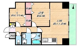 MESSAGE大宮通【6階】の間取り