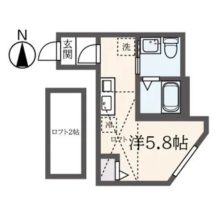 ティーアヒルズ横浜【2階】の間取り