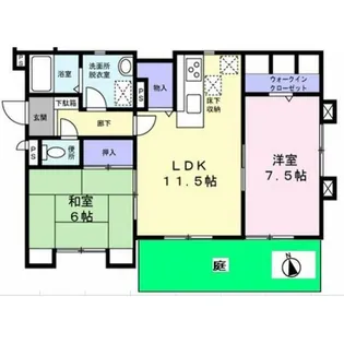 徳重コーポラス【1階】の間取り