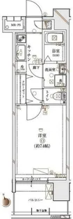 DUARES早稲田【6階】の間取り